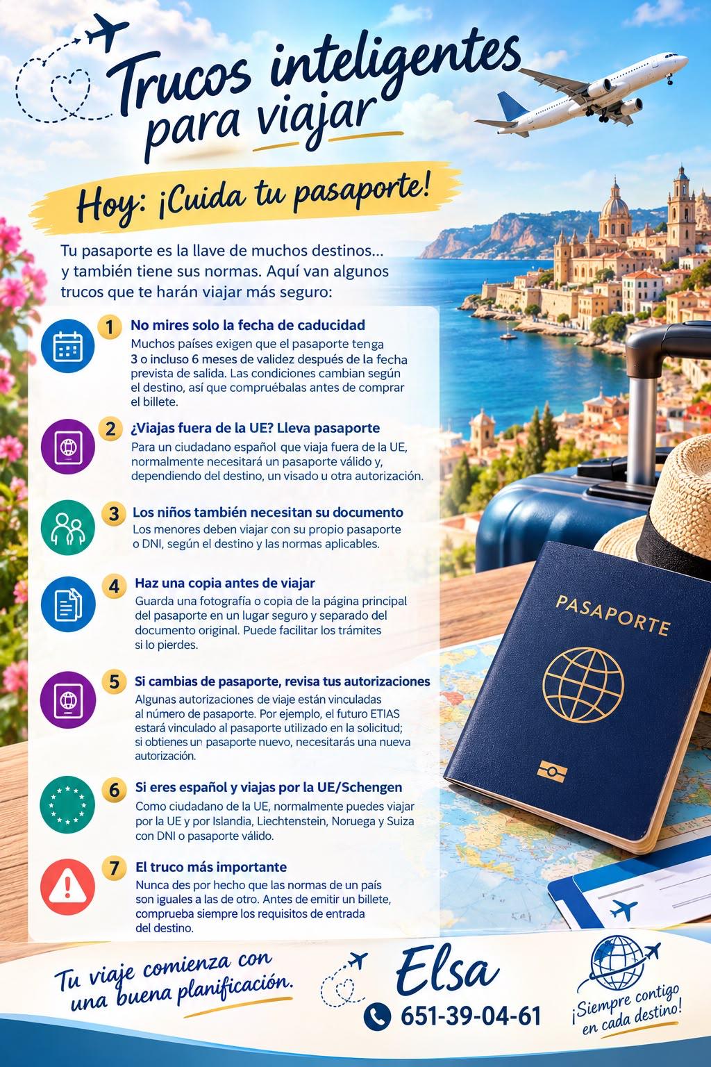 Consejo 01: Normas y recomendaciones para cuidar tu pasaporte